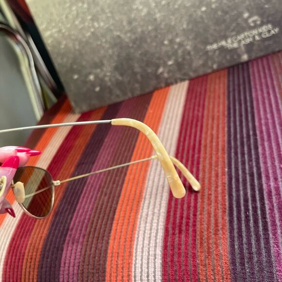 50s-60s Vintage Cat Eye Glasses w Gold Frames - Picture 9 of 9